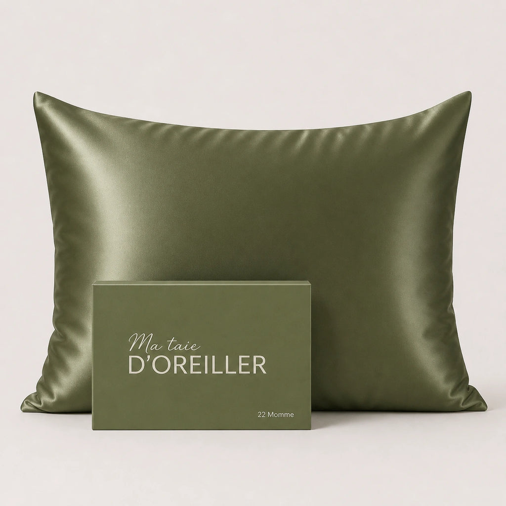 Taie d'oreiller en soie de mûrier 22 Momme